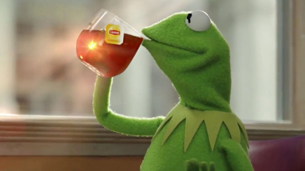 Kermit the Frog in a commercial for Lipton Tea