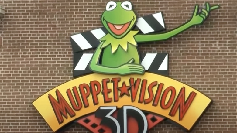 Muppet*Vision in 3-D sign at Disneyland