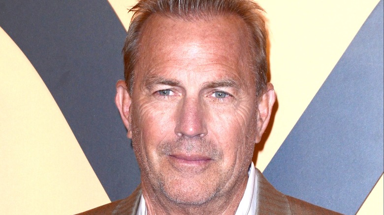 Kevin Costner slightly smiling