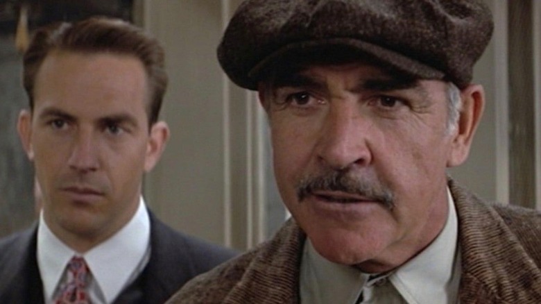 Sean Connery looks left