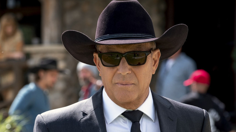 John Dutton on the ranch