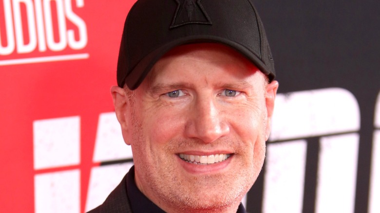 Kevin Feige in hat smiling