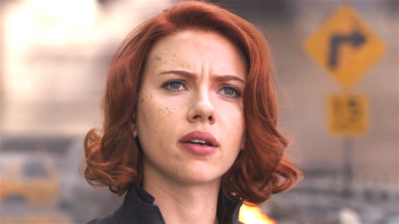 Natasha Romanoff looking on