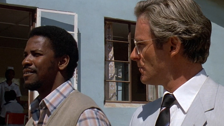 Donald looks over at Steve Biko