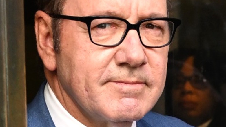 Kevin Spacey wearing glasses