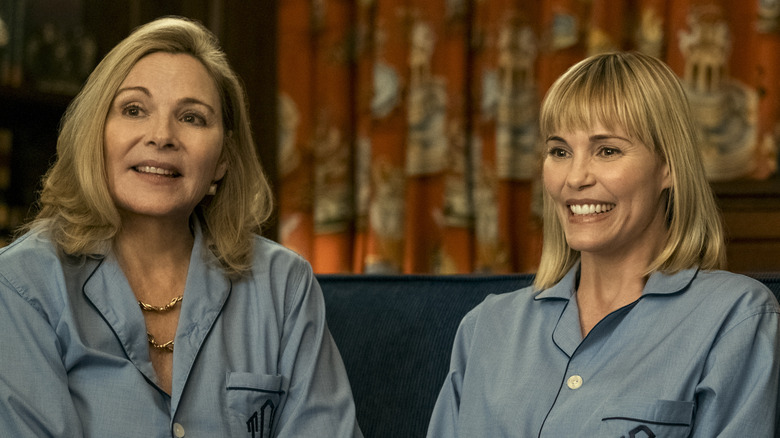 Kim Cattrall's grandfather would hide himself from photos so he