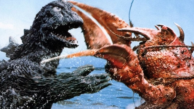 Godzilla fighting Ebirah