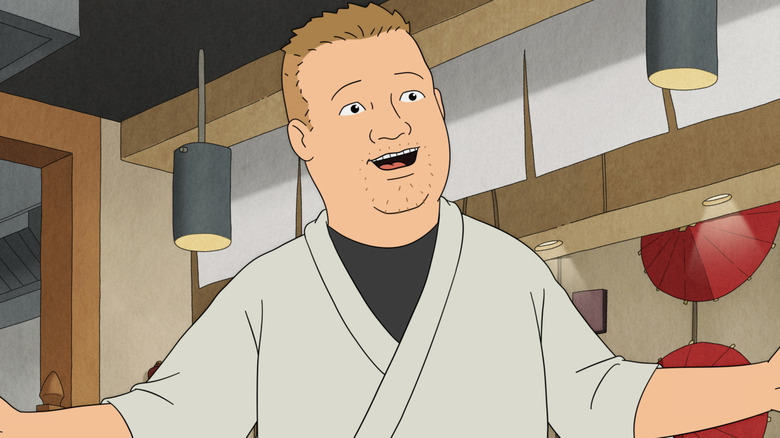 Bobby welcoming people into his restaurant