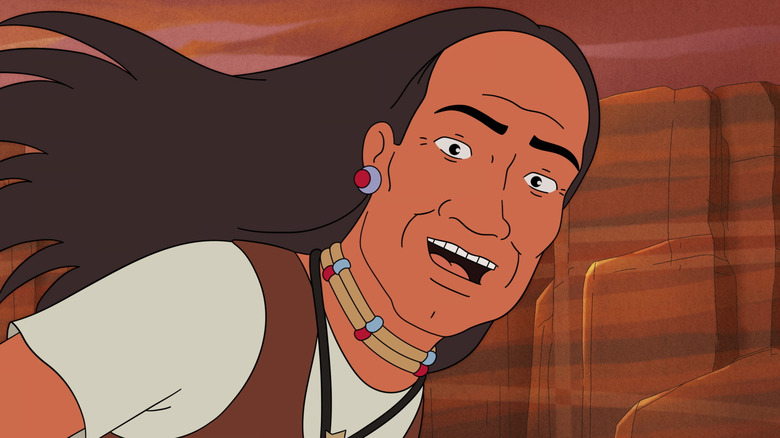 John Redcorn grinning in "King of the Hill"