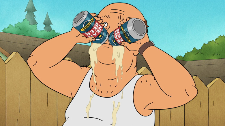 Bill Dauterieve drinks beers in 