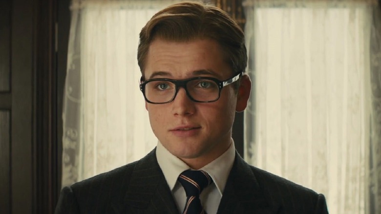 Taron Egerton smiling