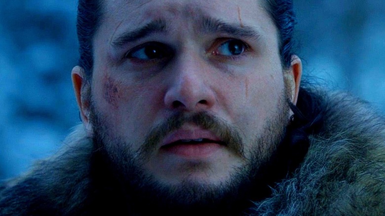Close up of sad Jon Snow