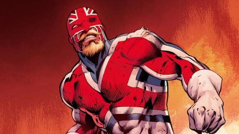 Captain Britain from the comics