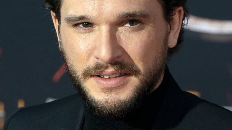 Kit Harington at a "Game of Thrones" premiere.