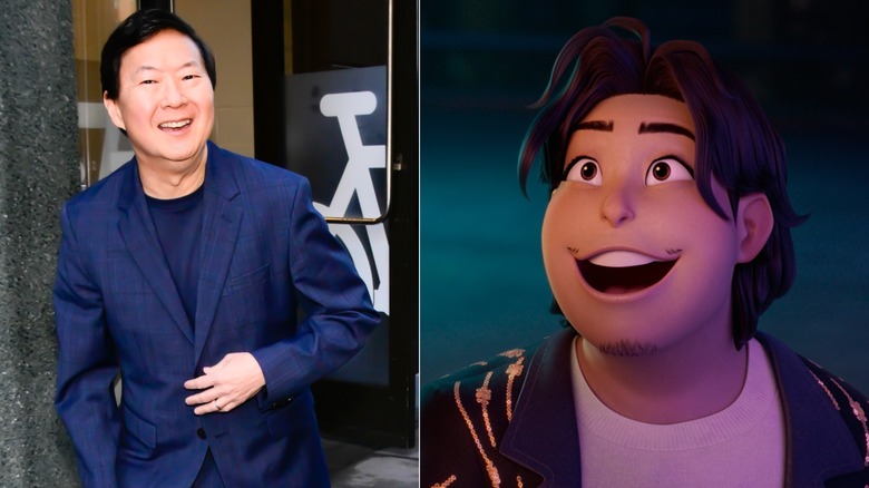 Ken Jeong smiling next to Bobby speaking in KPop Demon Hunters