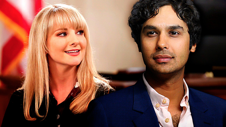 Melissa Rauch and Kunal Nayyar looking ahead