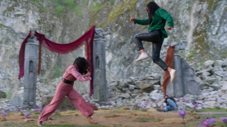 Nicky and Zhilan fighting