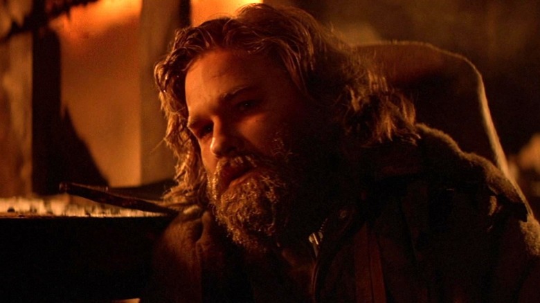 Kurt Russell's MacReady freezing in The Thing