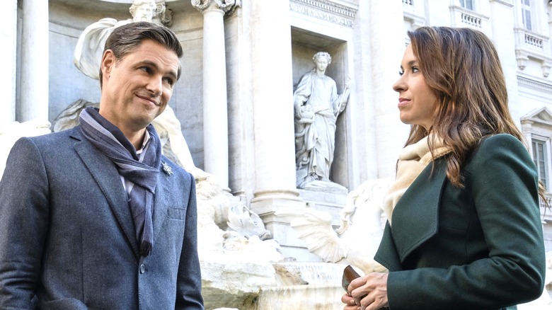 Oliver and Angela at Trevi Fountain