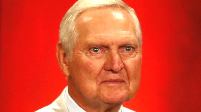 Jerry West posing for a photo