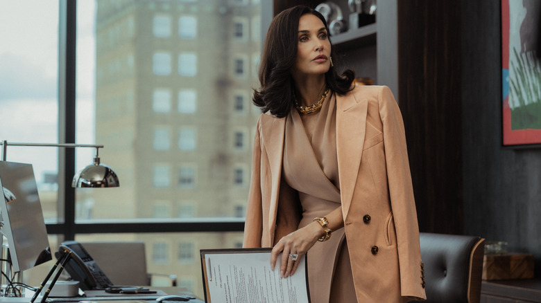 Cami goes over documents in "Landman"