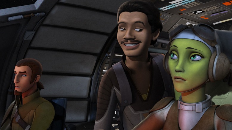Lando and Hera in Star Wars Rebels