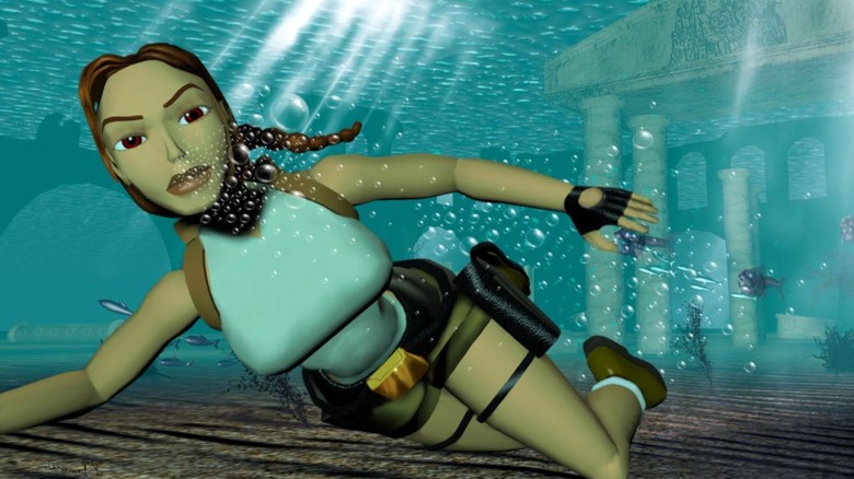 Tomb Raider 1996 promo art