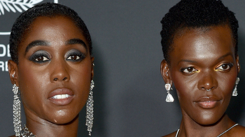 Lashana Lynch and Sheila Atim posing