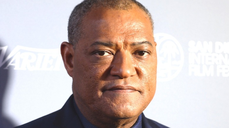 Laurence Fishburne looking solemn