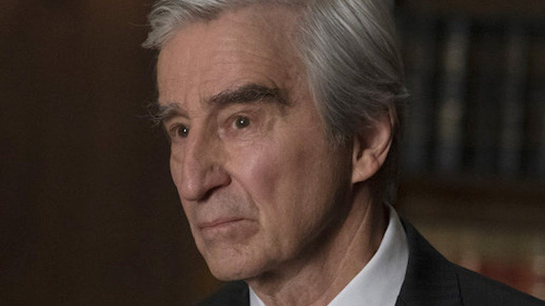 Sam Waterston acting in Law & Order