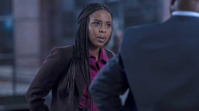 Sergeant Ayanna Bell in a conversation