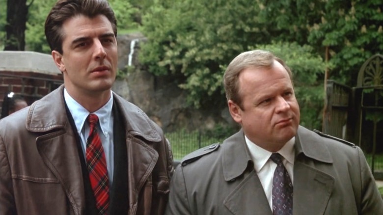 Max Greevey and Mike Logan in Law & Order