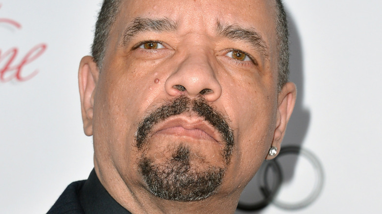 Ice-T looking serious