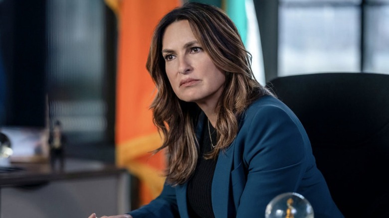 Olivia Benson frowning