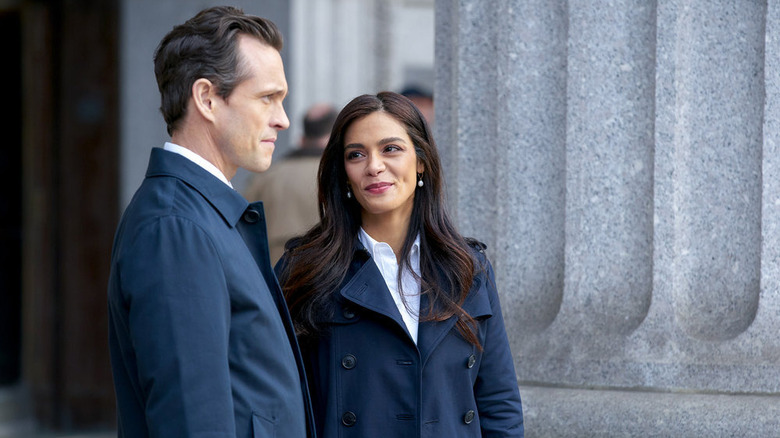 Hugh Dancy Nolan Price Odelya Halevi Samantha Maroun Law & Order courthouse