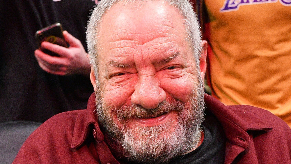 Dick Wolf smiles at game