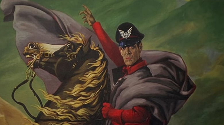 M. Bison riding a horse