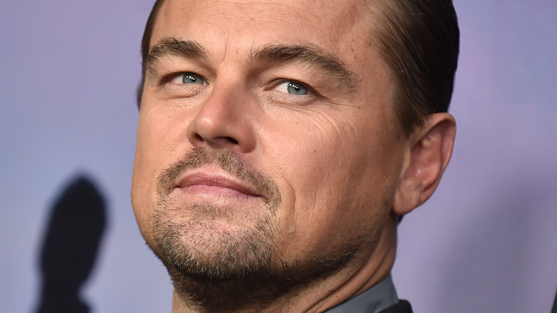 Leonardo DiCaprio looking to the side
