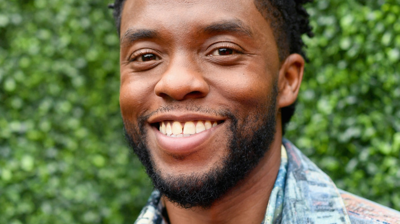 Chadwick Boseman smiling