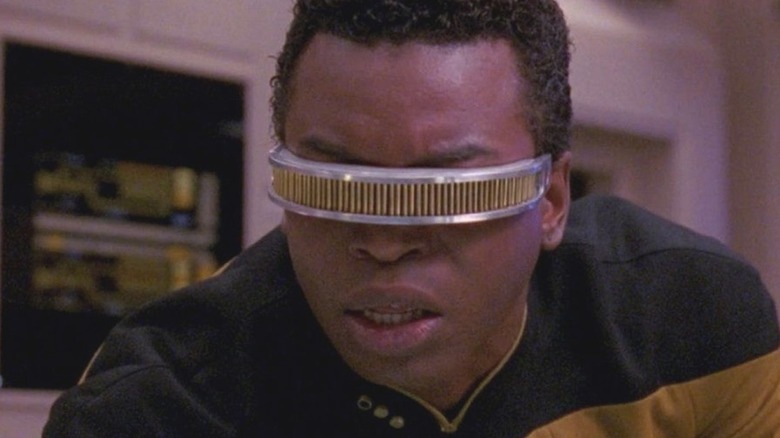 LeVar Burton as Geordi looking shocked