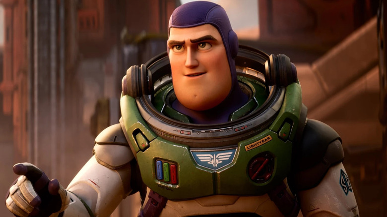 Buzz Lightyear pointing