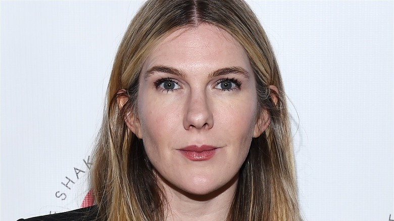 Lily Rabe press smile