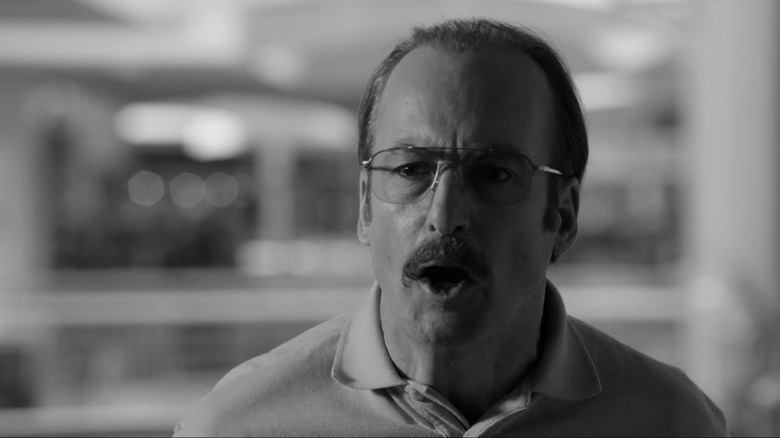 Gene yelling at the shoplifter