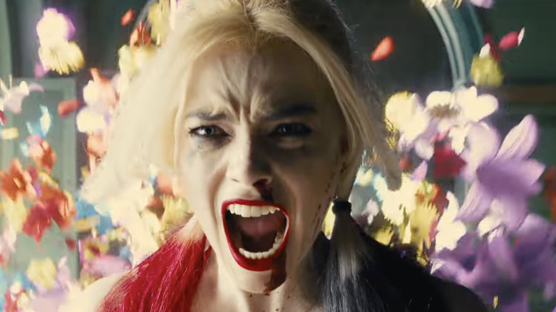 Harley Quinn screaming