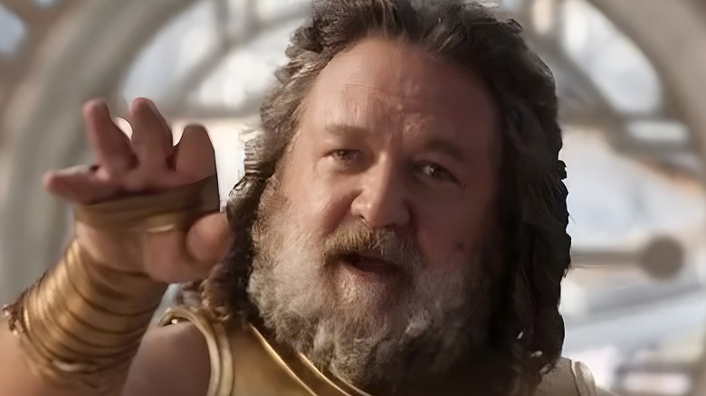 Zeus strips Thor naked