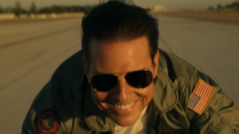 Maverick riding a motorcycle