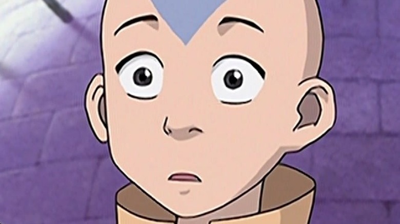 Aang looking shocked