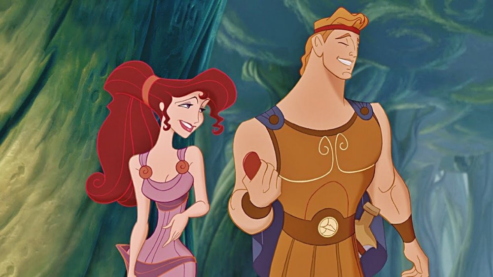 Hercules and Meg in Disney's 1997 adaptation of Hercules.