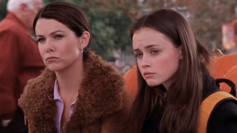 Lorelai and Rory looking into the distance