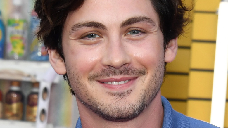 Logan Lerman smiling 